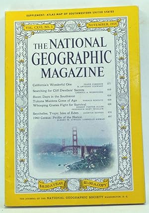 Imagen del vendedor de The National Geographic Magazine, Volume 116 Number 5 (November 1959) a la venta por Cat's Cradle Books