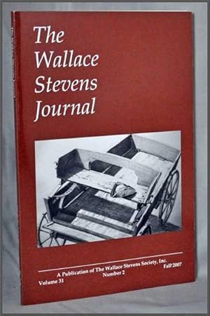 Image du vendeur pour The Wallace Stevens Journal, Volume 31, Number 2 (Fall 2007) mis en vente par Cat's Cradle Books