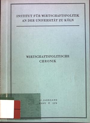 Image du vendeur pour Zur neueren Entwicklung der Zahlungsbilanztheorie; in: 27. Jg. Heft 2 Wirtschaftspolitische Chronik; mis en vente par books4less (Versandantiquariat Petra Gros GmbH & Co. KG)