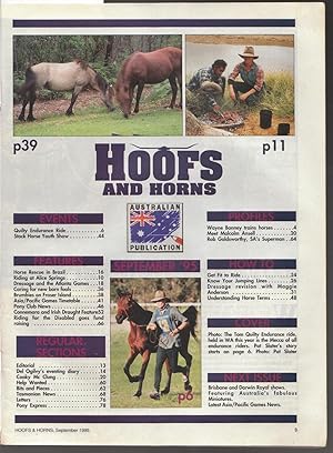 Hoofs and Horns Magazine September 1995