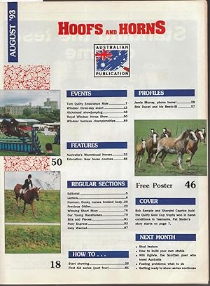 Hoofs and Horns Magazine August1993
