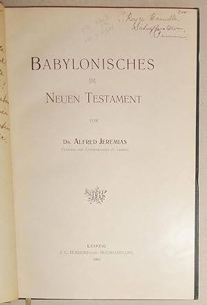 Seller image for Babylonisches Im Neuen Testament for sale by DogStar Books