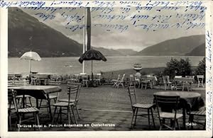 Ansichtskarte / Postkarte Annenheim Treffen am Ossiacher See in Kärnten, Hotel und Pension, Terrasse