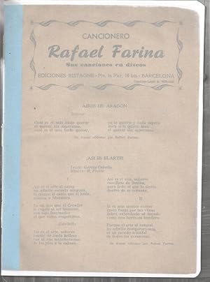 CANCIONERO DE RAFAEL FARINA Sus canciones en discos