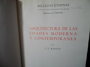 Seller image for ARQUITECTURA DE LA EDADES MODERNA Y CONTEMPORNEA for sale by TAHOE