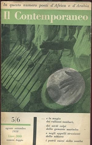 IL CONTEMPORANEO mensile della SINISTRA formato quaderno - 1958 - num. 05-06 del agosto-settembre...