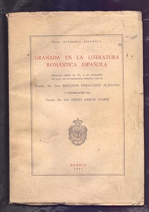 Image du vendeur pour GRANADA EN LA LITERATURA ROMANICA ESPAOLA mis en vente par Libreria 7 Soles