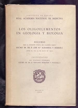 Seller image for LOS OLIGOELEMENTOS EN GEOLOGIA Y BIOLOGIA for sale by Libreria 7 Soles