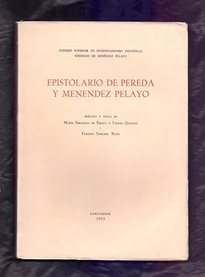 Seller image for EPISTOLARIO DE PEREDA Y MENENDEZ PELAYO for sale by Libreria 7 Soles