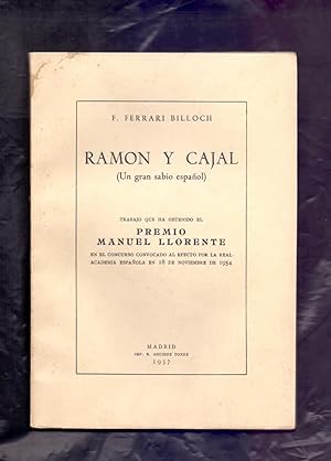Seller image for RAMON Y CAJAL (UN GRAN SABIO ESPAOL) for sale by Libreria 7 Soles
