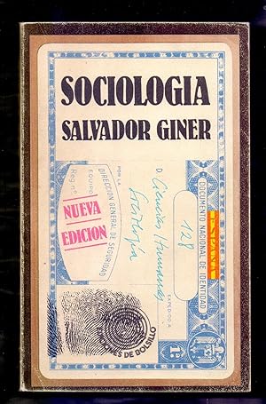 Bild des Verkufers fr SOCIOLOGIA (NUEVA VERSION, REVISADA Y AMPLIADA) zum Verkauf von Libreria 7 Soles