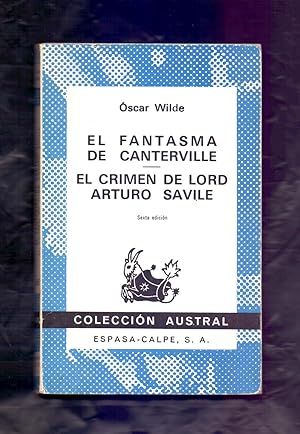 Imagen del vendedor de EL FANTASMA DE CANTERVILLE / EL CRIMEN DE LORD ARTURO SAVILE a la venta por Libreria 7 Soles