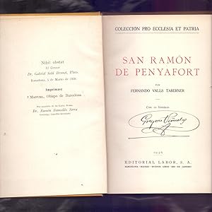 Imagen del vendedor de SAN RAMON DE PENYAFORT a la venta por Libreria 7 Soles