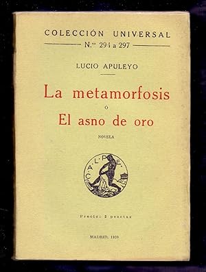 Bild des Verkufers fr LA METAMORFOSIS O EL ASNO DE ORO zum Verkauf von Libreria 7 Soles