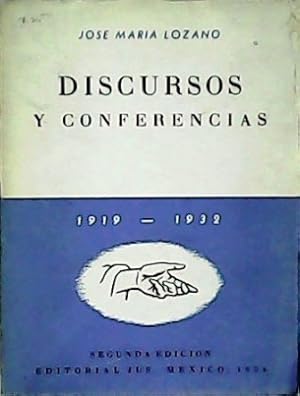 Imagen del vendedor de Discursos y conferencias (1919-1932). a la venta por Librera y Editorial Renacimiento, S.A.