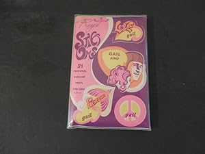 Psychedelic Stick Ums 1960's In Orig Wrapper 21 Vinyl Gail Stickers