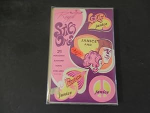 Psychedelic Stick Ums 1960's In Orig Wrapper 21 Vinyl Janice Stickers