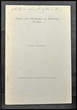 Bild des Verkufers fr Magic and Mechanics in Medieval Fiction; Offset Reprint from Studies in Philology, XLIV, 4 (October 1947) zum Verkauf von Cat's Cradle Books
