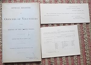 OFFICIAL REGISTER of OFFICERS OF VOLUNTEERS in the SERVICE of the UNITED STATES. 1889