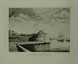 Bild des Verkufers fr La Tour Francois Ier au Havre". Eau forte (Radierung). zum Verkauf von Antiquariat  Braun
