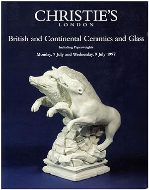 Image du vendeur pour Christie's London: British and Continental Ceramics and Glass Including Paperweights (Monday, 7 July and Wednesday, 9 July 1997) mis en vente par Diatrope Books