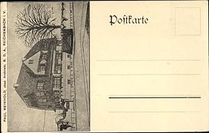 Bild des Verkufers fr Ansichtskarte / Postkarte Reichenbach Vogtland, Projekt eines Gebudes, Architekt Paul Reinhold zum Verkauf von akpool GmbH