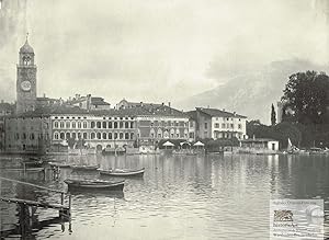 Ansicht von Riva del Garda mit Blick auf Grand Hotel Isole d'Oro und Grand Hotel Imperial Traffel...