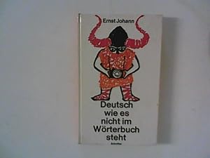 Imagen del vendedor de Deutsch wie es nicht im Wrterbuch steht a la venta por ANTIQUARIAT FRDEBUCH Inh.Michael Simon