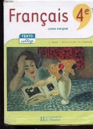 Image du vendeur pour FRANCAIS - LIVRE UNIQUE - 4E - mis en vente par Le-Livre