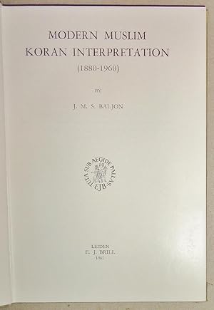 Image du vendeur pour Modern Muslim Koran Interpretation : 1880-1960 mis en vente par DogStar Books