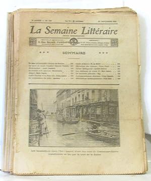 13 numéros: La semaine littéraire revue hebdomadaire du n°87 au n°100 (n°88 manquant) année 1913