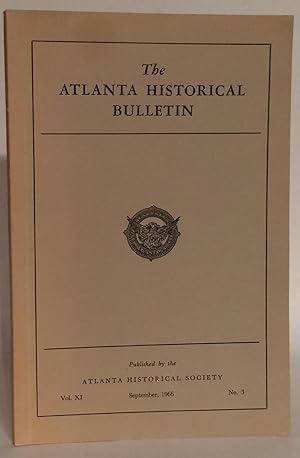 Seller image for The Atlanta Historical Bulletin. Vol. XI, No. 3. September, 1966. for sale by Thomas Dorn, ABAA