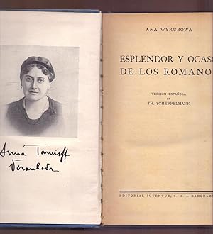Image du vendeur pour ESPLENDOR Y OCASO DE LOS ROMANOF mis en vente par Libreria 7 Soles