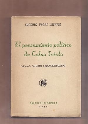 Imagen del vendedor de EL PENSAMIENTO POLITICO DE CALVO SOTELO a la venta por Libreria 7 Soles