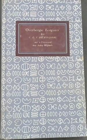 Seller image for Overbergse Eergister for sale by Chapter 1