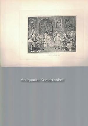 Imagen del vendedor de Marriage a la Mode No. 4. - Kupferstich, feine Manier., a la venta por Antiquariat Kastanienhof
