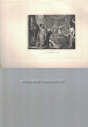 Imagen del vendedor de Paul before Felix. - Original-Kupferstich, feine Manier, und Radierung., a la venta por Antiquariat Kastanienhof