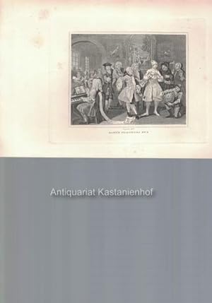 Imagen del vendedor de Rake's Progress No. 2. - Original- Kupferstich, feine Manier, und Radierung., a la venta por Antiquariat Kastanienhof