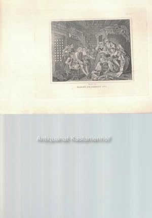 Imagen del vendedor de Rake's Progress No. 7. - Original- Kupferstich, feine Manier, und Radierung., a la venta por Antiquariat Kastanienhof