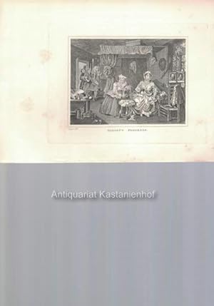 Imagen del vendedor de Harlot's Progress. - Original- Kupferstich, feine Manier, und Radierung., a la venta por Antiquariat Kastanienhof