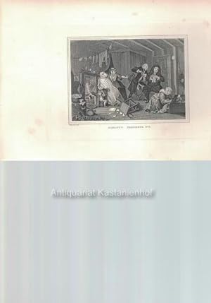 Imagen del vendedor de Harlot's Progress No. 5. - Original- Kupferstich, feine Manier, und Radierung., a la venta por Antiquariat Kastanienhof