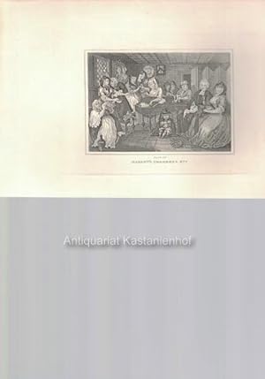 Imagen del vendedor de Harlot's Progress No. 7. - Original- Kupferstich, feine Manier, und Radierung., a la venta por Antiquariat Kastanienhof