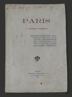 Imagen del vendedor de Pars Y Otros Poemas a la venta por Librera Urbe