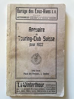 Annuaire du Touring-Club suisse pour 1922