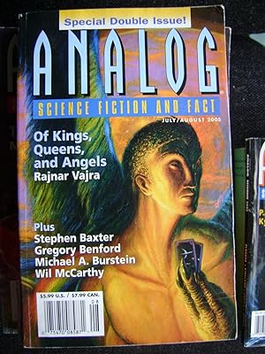 Seller image for Analog Science Fiction Vol CXXV No 8 (July / August 2005) - Chandra's Pup, Of Kings Queens and Angels, In the Loop, Endeavor, Telepresence, The Keeper's Riddle, The Time Traveller's Wife, Prayer for a Dead Paramecium, The Pain Gun, Climbing the Blue., for sale by El Pinarillo Books