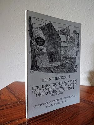 Seller image for Berliner Dichtergarten und andere Brutsttten der reinen Vernunft. Erzhlchen. Offsetlithographien von Gertrud von Mentlen. for sale by Antiquariat Seibold