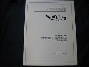 Imagen del vendedor de Glossary of Taxonomic-Indonesian Plant Names a la venta por Works on Paper