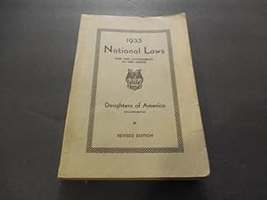 1935 Ohio Daughter's of America National Laws - Revised Edition SC