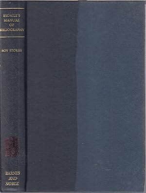 Seller image for Esdaile's Manual Of Bibliography for sale by Jonathan Grobe Books