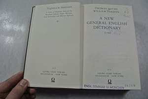 A New General English Dictionary (1740). Anglistica & Americana, Bd. 81